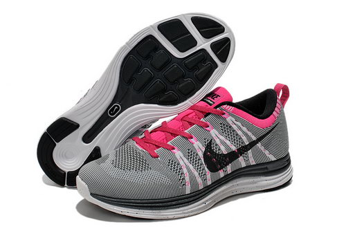 Nike Flyknit Lunar 1 Women Grey Pink Cheap
